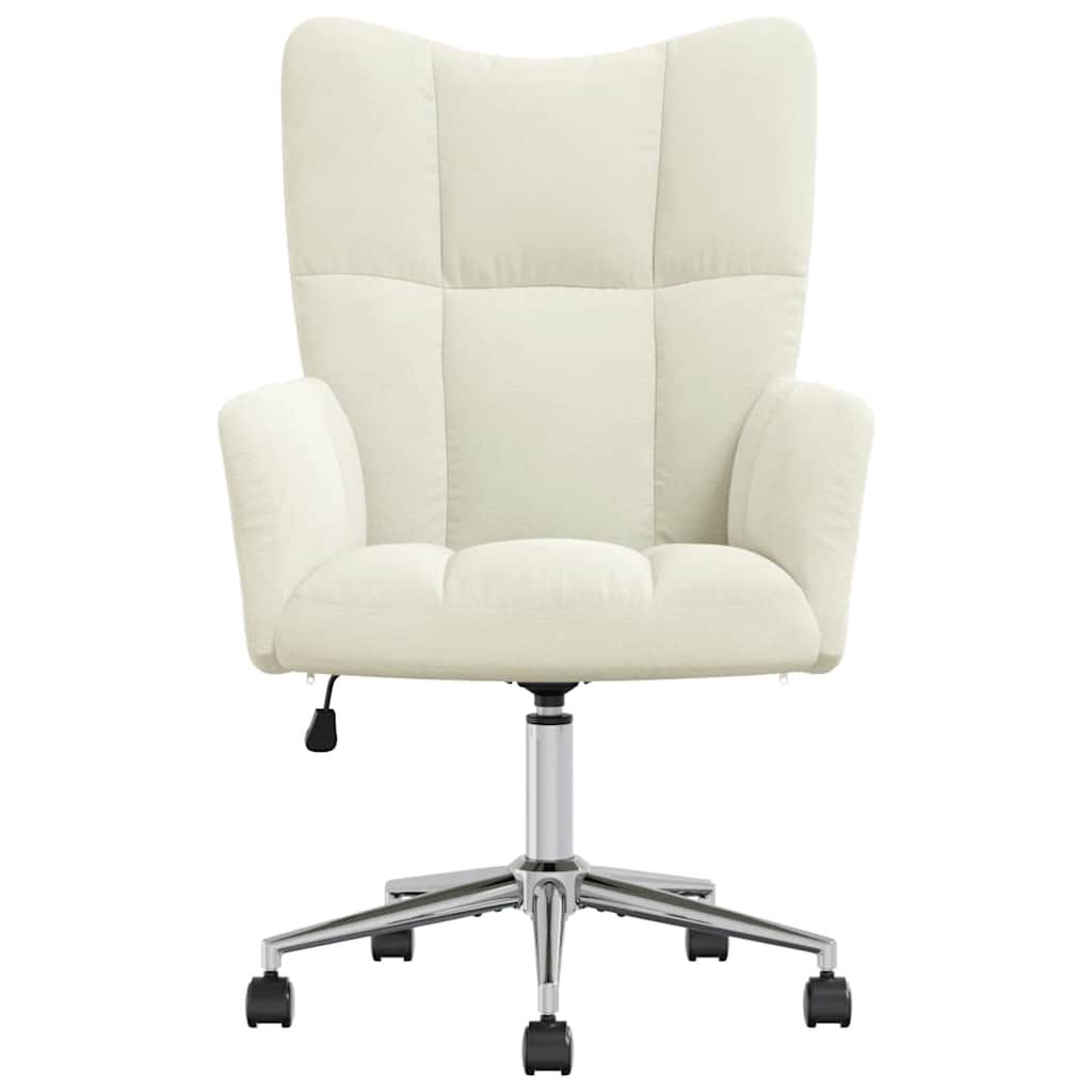 vidaXL Relaxing Chair Cream White Velvet