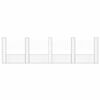 vidaXL U-shape Gabion Basket with 5 Posts Iron 500x20x150 cm