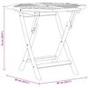 vidaXL Folding Garden Table 85x85x76 cm Solid Teak Wood
