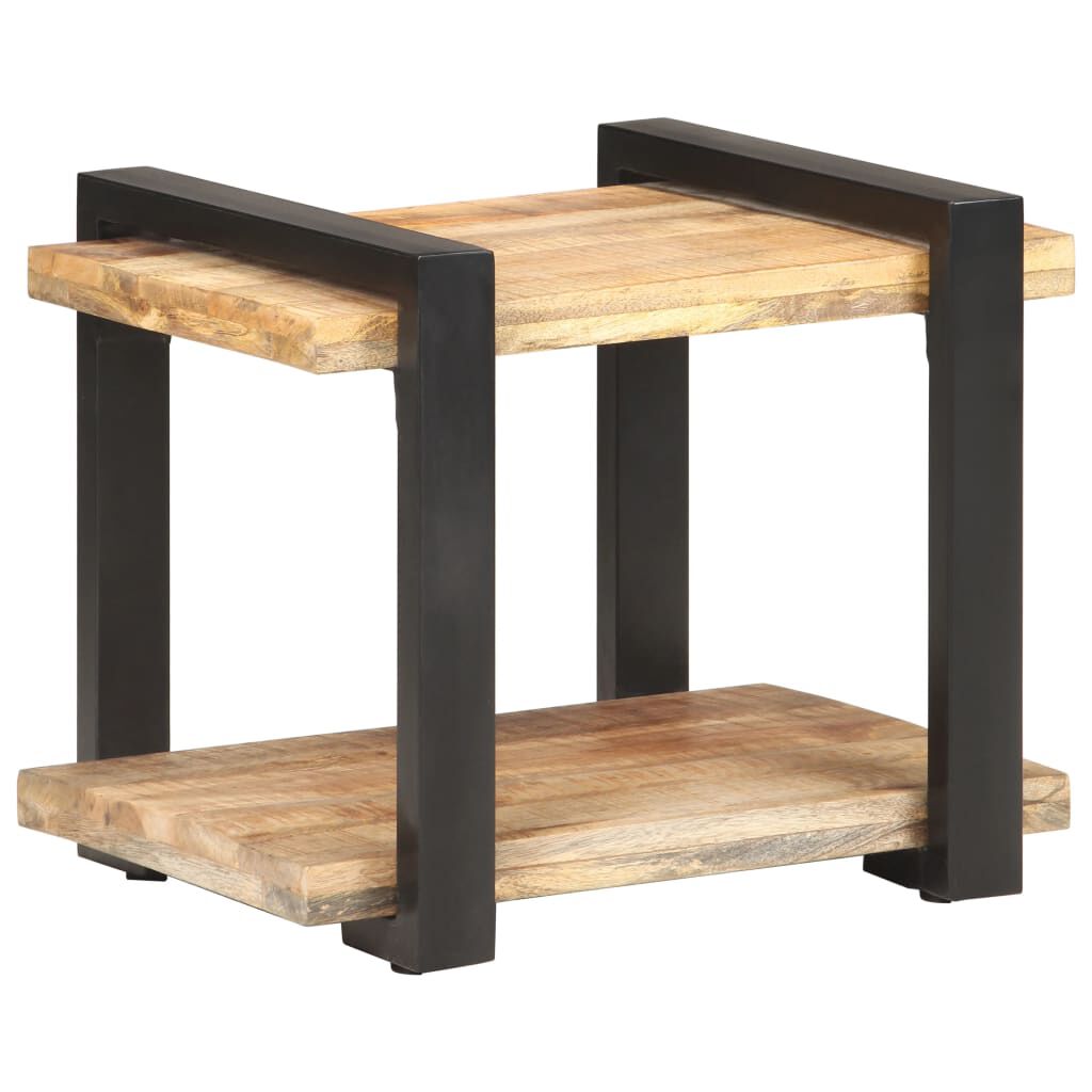 vidaXL Bedside Cabinet 50x40x40 cm Rough Mango Wood