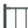 vidaXL Fence Panel with Posts Powder-coated Steel 1.81x0.75 m Anthracite