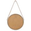 vidaXL Wall Mirror with Strap 40 cm Silver