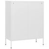 vidaXL Chest of Drawers White 80x35x101.5 cm Steel