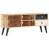 vidaXL TV Cabinet 115x30x47 cm Solid Mango Wood