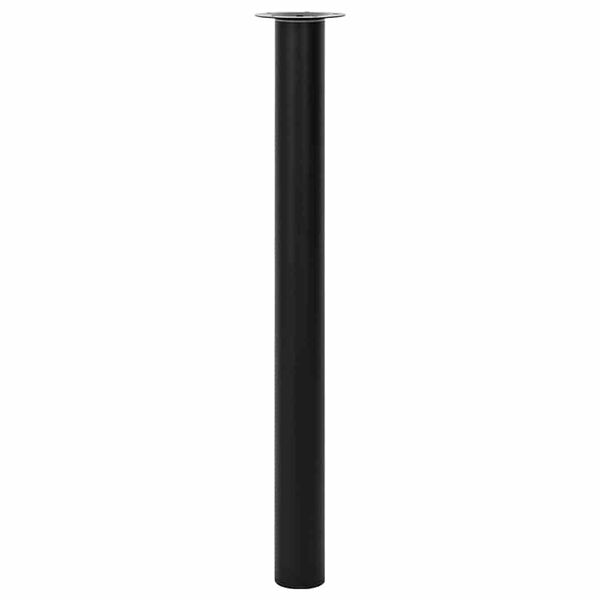 2 Telescopic Table Legs Black 710 mm-1100 mm