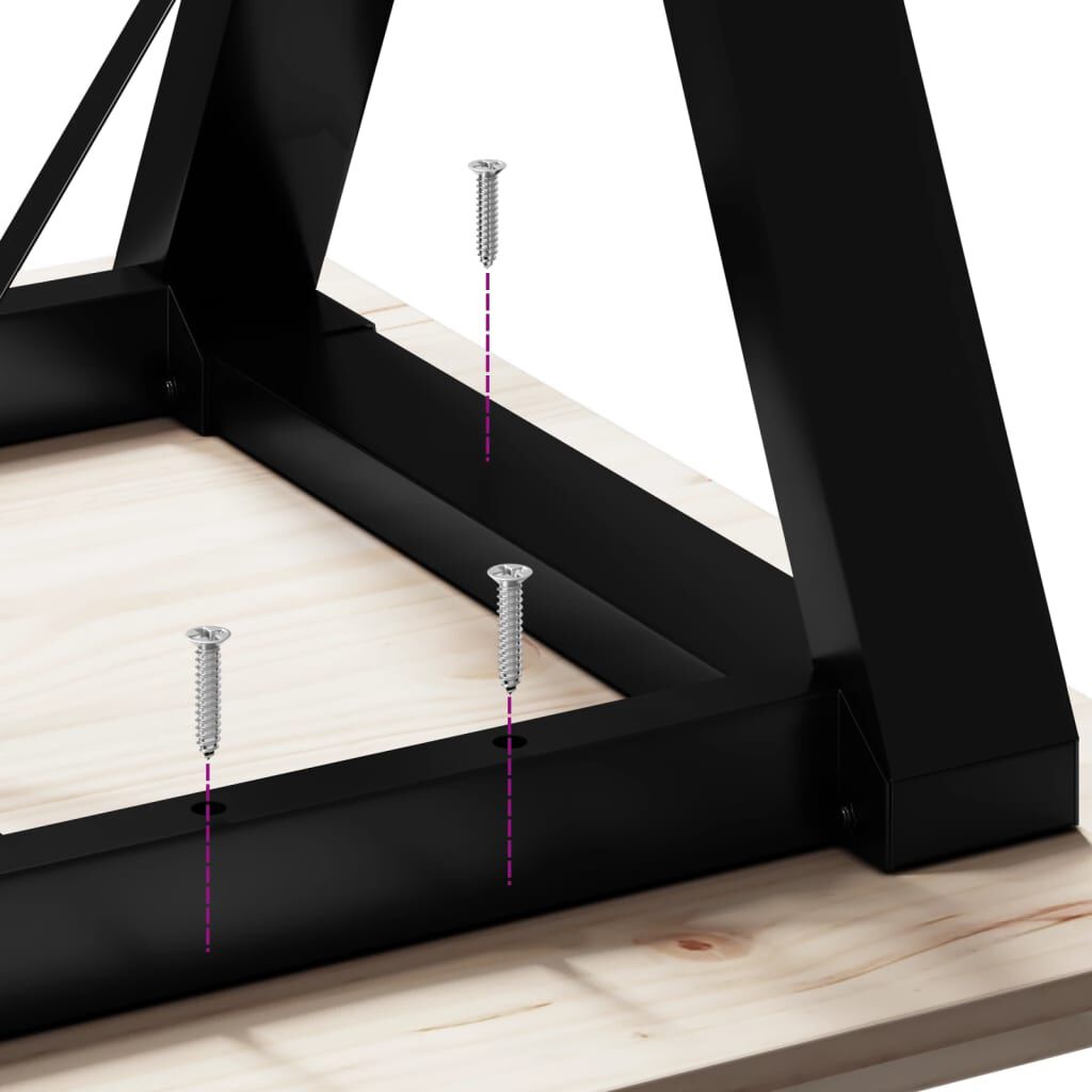 vidaXL Dining Table Legs Y-Frame 160x80x73 cm Steel