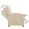 vidaXL Recliner Chair Cream Fabric