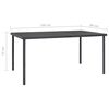 vidaXL 5 Piece Outdoor Dining Set Steel