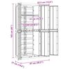 vidaXL Outdoor Storage Cabinet Black 97x37x165 cm PP