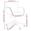 vidaXL Swivel Dining Chairs 2 pcs Light Grey Fabric