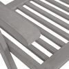 vidaXL Garden Reclining Chairs with Cushions 8 pcs Grey Solid Wood Acacia