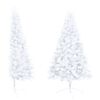 vidaXL Artificial Half Pre-lit Christmas Tree with Stand White 180 cm PVC