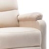 vidaXL Electric Massage Chair Cream Fabric