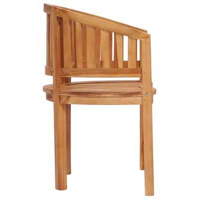 vidaXL Banana Chair Solid Teak Wood