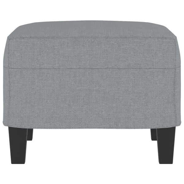 vidaXL Footstool Light Grey 60x50x41 cm Fabric
