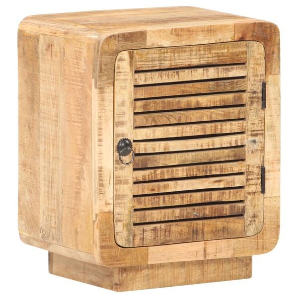 vidaXL Bedside Cabinet 40x30x50 cm Rough Mango Wood