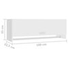 vidaXL Wardrobe White 100x32.5x35 cm Engineered Wood