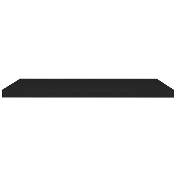 vidaXL Floating Wall Shelf Black 90x23.5x3.8 cm MDF