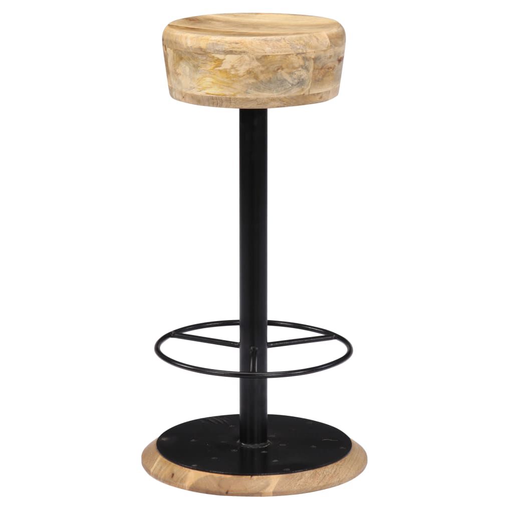 vidaXL Bar Chairs 2 pcs Solid Mango Wood