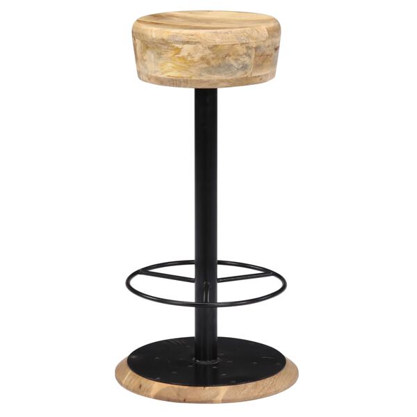 vidaXL Bar Chairs 2 pcs Solid Mango Wood