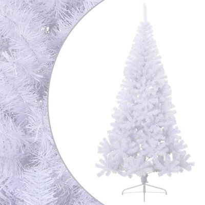 vidaXL Artificial Half Christmas Tree with Stand White 180 cm PVC