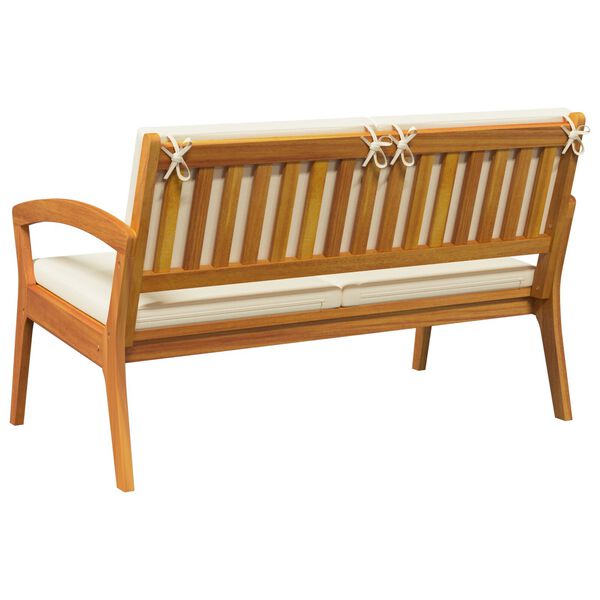 vidaXL Garden Bench with Cushions 115x70x72 cm Solid Wood Acacia