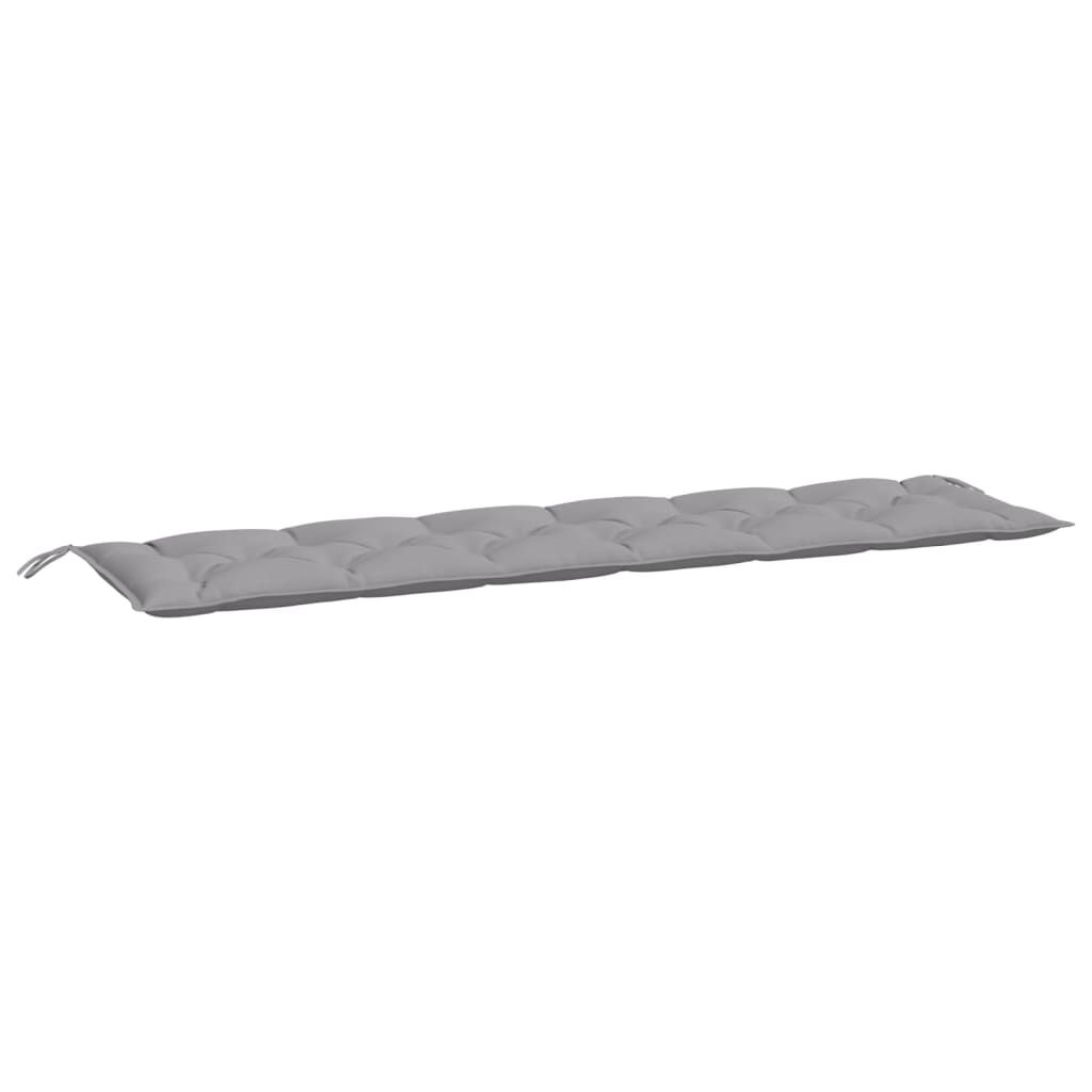 vidaXL Garden Bench Cushion Grey 200x50x7 cm Oxford Fabric