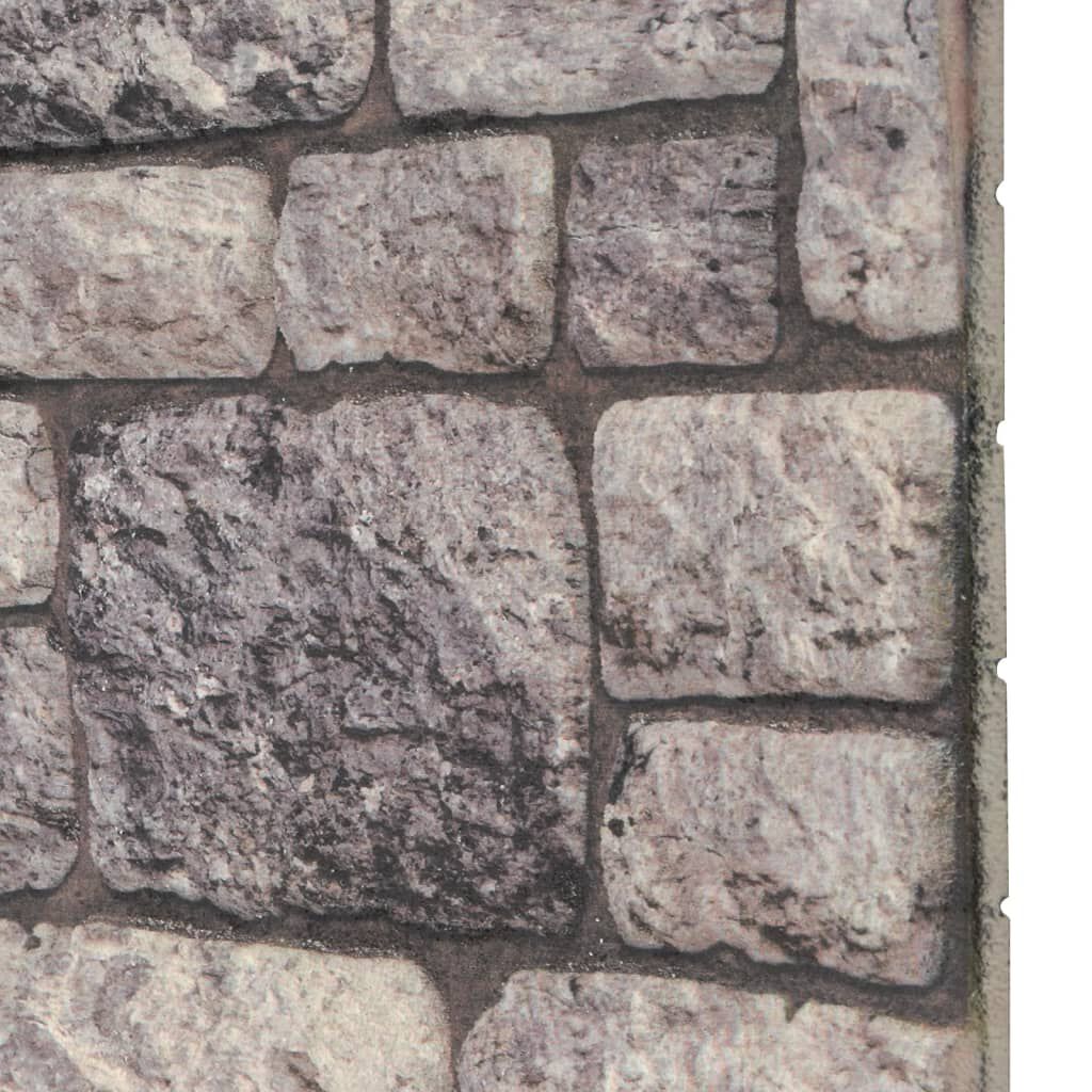 vidaXL 3D Wall Panels with Light Grey Brick Design 10 pcs EPS