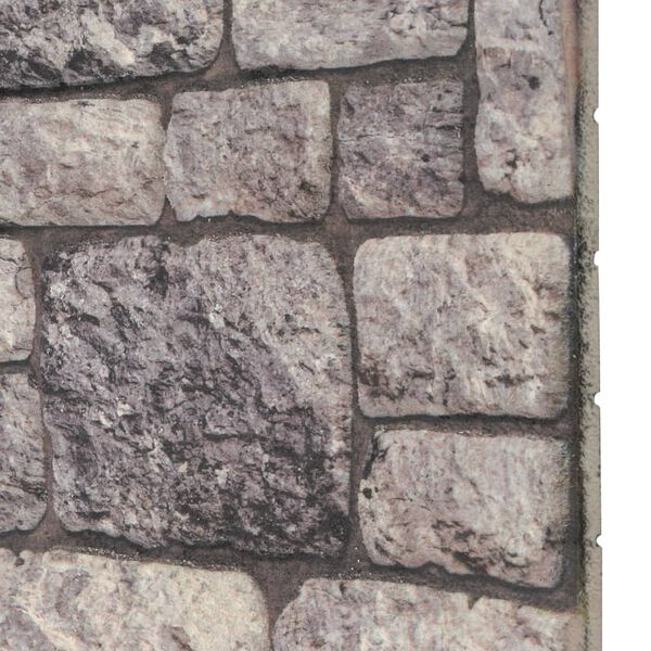 vidaXL 3D Wall Panels with Light Grey Brick Design 10 pcs EPS