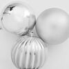 vidaXL Christmas Bauble Set 4 pcs Silver