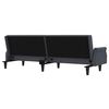 vidaXL Sofa Bed with Armrests Dark Grey Velvet