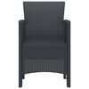 vidaXL Garden Chair 2 pcs Anthracite 53 x 49 x 85 cm Polypropylene