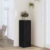 vidaXL Plant Stand Black Oak 33 x 33 x 100 cm Engineered wood