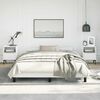 vidaXL Bed Frame without Mattress White 152x203 cm Queen Faux Leather
