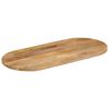 vidaXL Table Top 110x50x3.8 cm Oval Solid Wood Mango