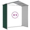 vidaXL Garden Shed Green 191x470x198 cm Galvanised Steel