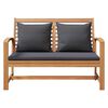 vidaXL Garden Sofa Set 2 pcs Natural Solid teak wood