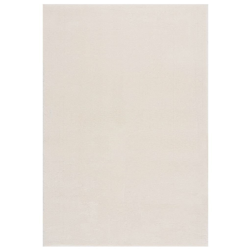 vidaXL Washable Rug Soft Shaggy Cream 160x230 cm Anti Slip