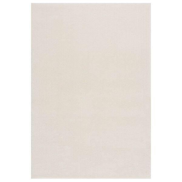 vidaXL Washable Rug Soft Shaggy Cream 160x230 cm Anti Slip