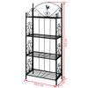 Plant Rack Square Black
