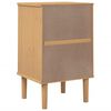 vidaXL Bedside Cabinet SENJA Rattan Look Brown 40x35x65 cm Solid Wood Pine