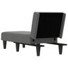 vidaXL Chaise Longue Dark Grey Fabric