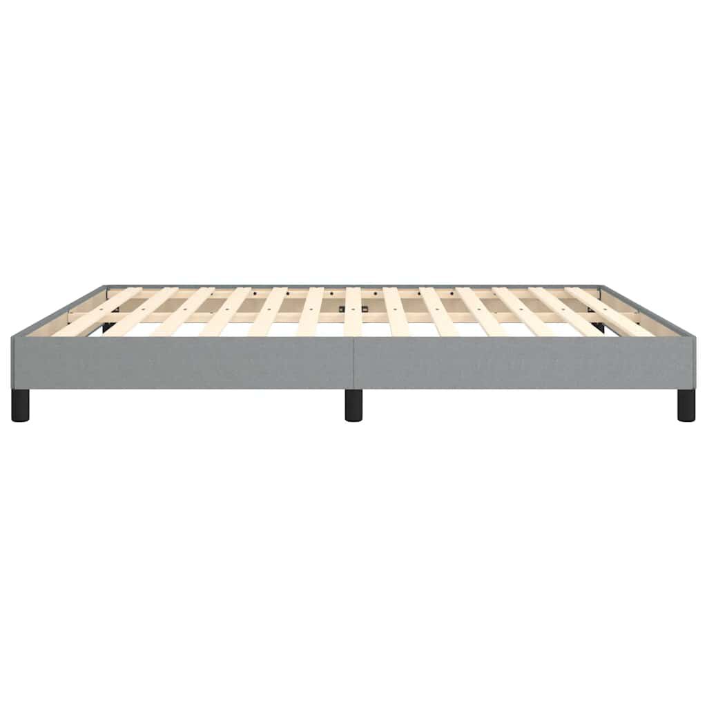 vidaXL Bed Frame without Mattress Light Grey California King Fabric