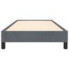 vidaXL Bed Frame without Mattress Dark Grey 100x190 cm Twin Velvet