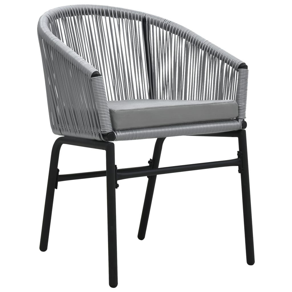 vidaXL 3 Piece Garden Dining Set Anthracite