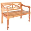 vidaXL Bench | Light Brown | Solid Mahogany Wood | Compact | Durable