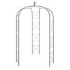 vidaXL Garden Arch Black Ø180x255 cm Steel