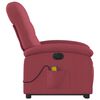 vidaXL Electric Stand up Massage Recliner Chair Wine Red Fabric