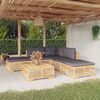 vidaXL 6 Piece Garden Lounge Set with Cushions Solid Wood Teak