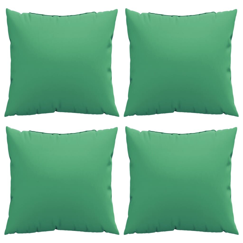 vidaXL Throw Pillows 4 pcs Green 60x60 cm Fabric